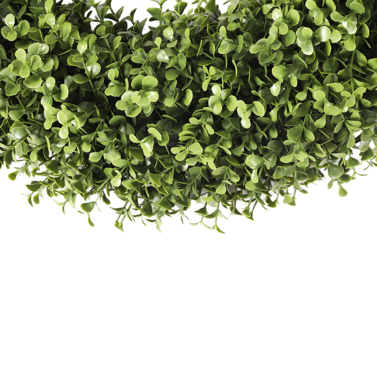 UV Resistant Artificial Boxwood Wreath, Outdoor Greenery Front Door Wreath, 19”