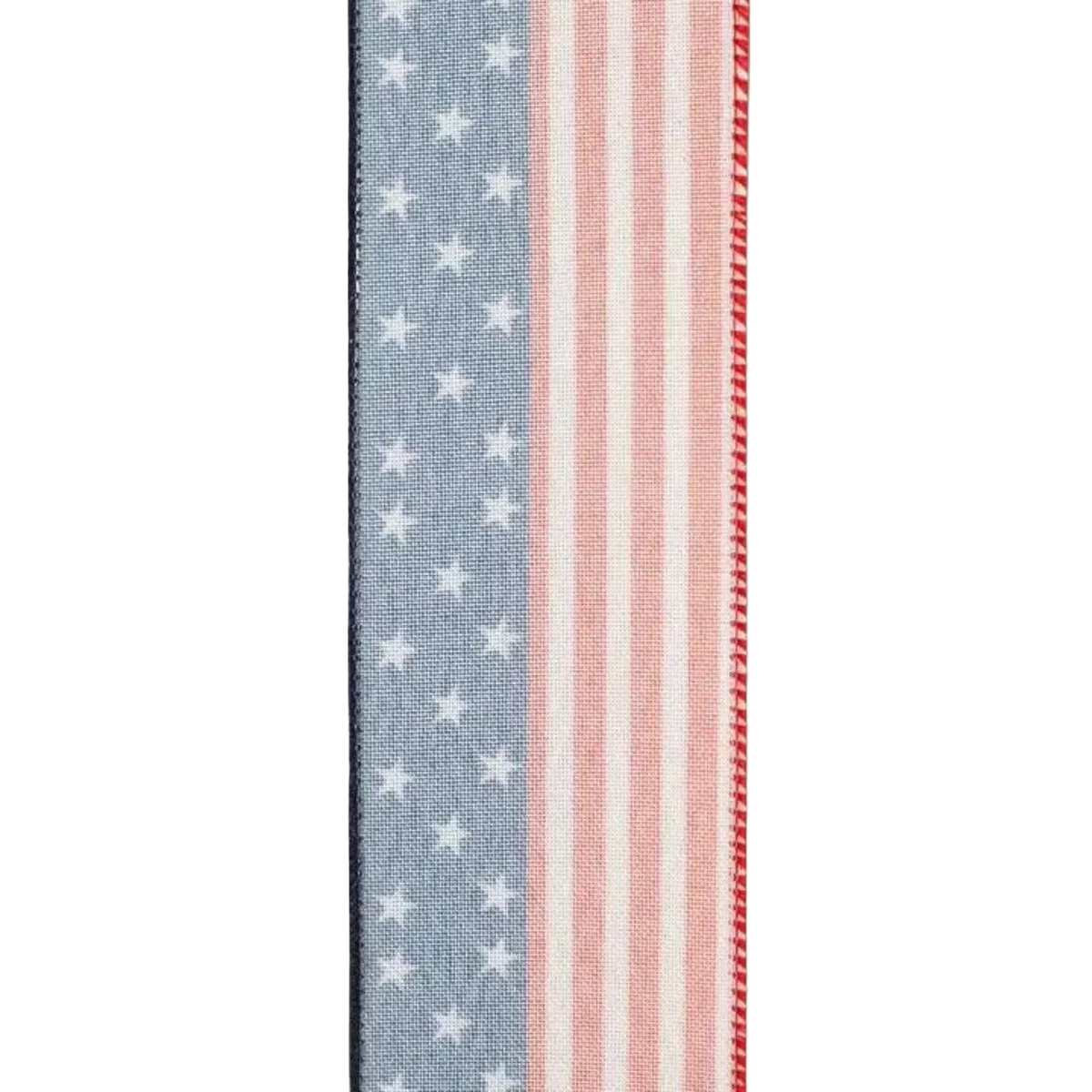 The Matthew John Collective flag ribbon featuring a blue section with white stars and red and white vertical stripes.