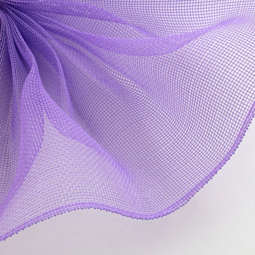 The Matthew John Collective lavender purple fine weave polypropylene deco mesh for wreath making and craft projects.