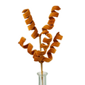 The Matthew John Collective harvest orange velvet curly floral spray with five adjustable wired spirals for fall decor