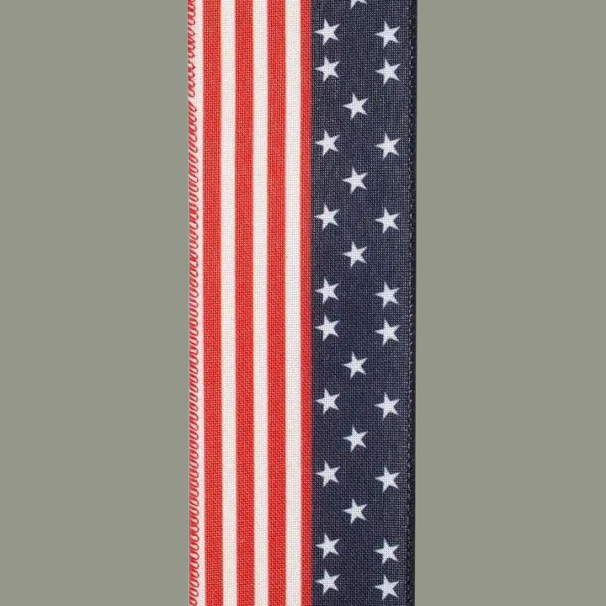 The Matthew John Collective patriotic flag ribbon featuring red and white stripes alongside a blue field with stars
