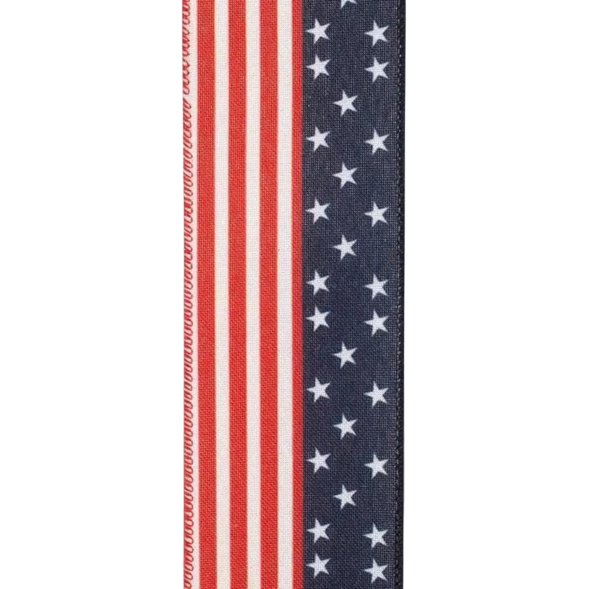 The Matthew John Collective patriotic flag ribbon featuring red and white stripes alongside a blue field with stars