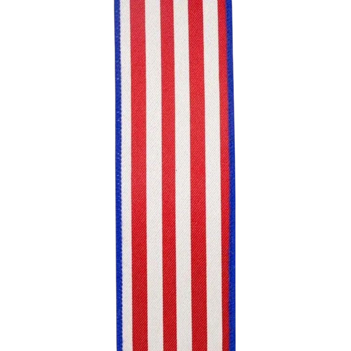 The Matthew John Collective red white and blue striped twill wired ribbon for patriotic wreaths and designer bows